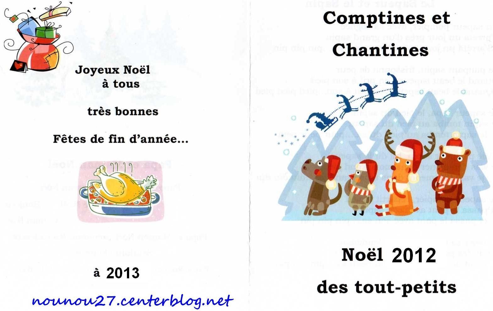 Livret Comptines de Noël